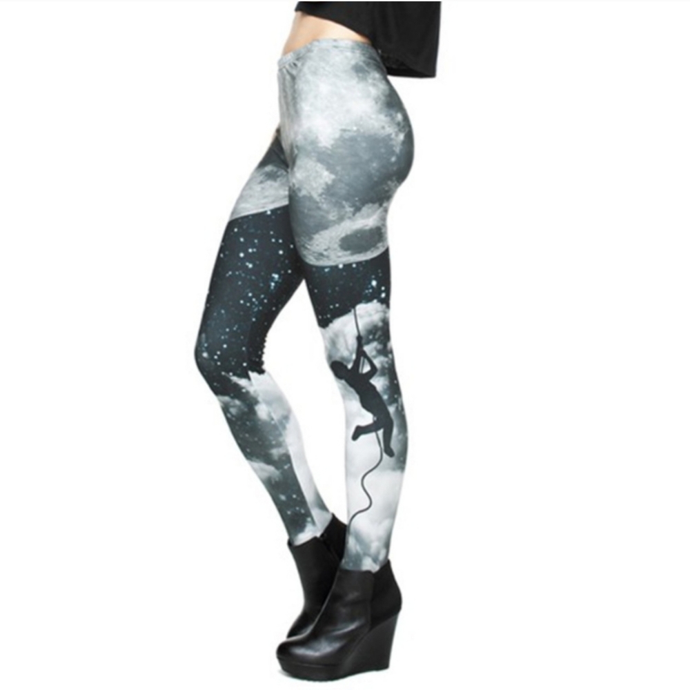 Climbing to the Moon 🌙  Digital Printed Leggings
